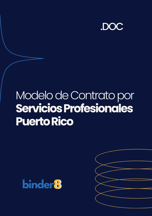 Modelo de Contrato pagar por Servicios Profesionales en Puerto Rico: