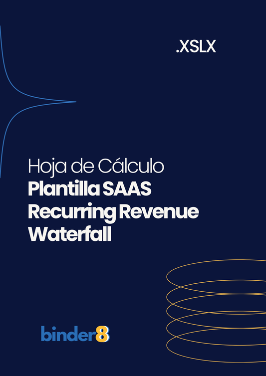 Hoja de Cálculo Plantilla SAAS Recurring Revenue Waterfall: