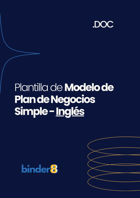 Plantilla de Modelo de Plan de Negocios Simple - Inglés