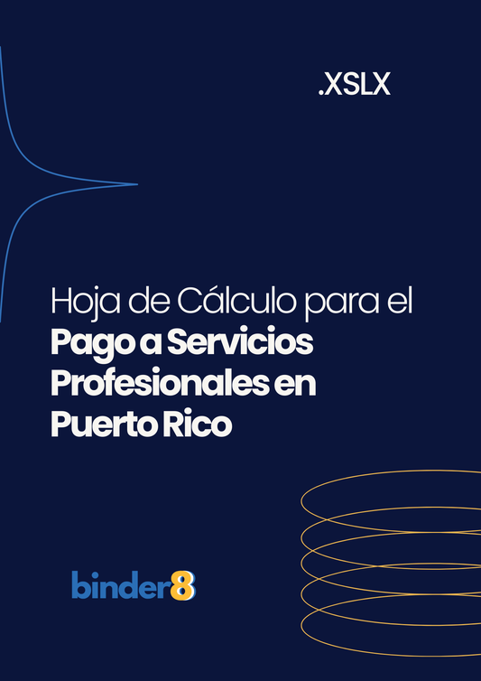 Hoja de Cálculo para el Pago a Servicios Profesionales en Puerto Rico