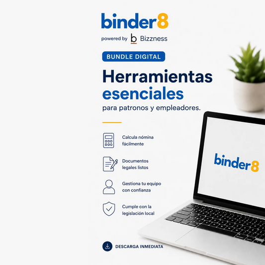 Bundle digital Binder8: herramientas esenciales para patronos y empleadores en Puerto Rico