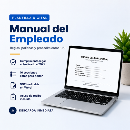 Manual del Empleado para Puerto Rico (Editable)